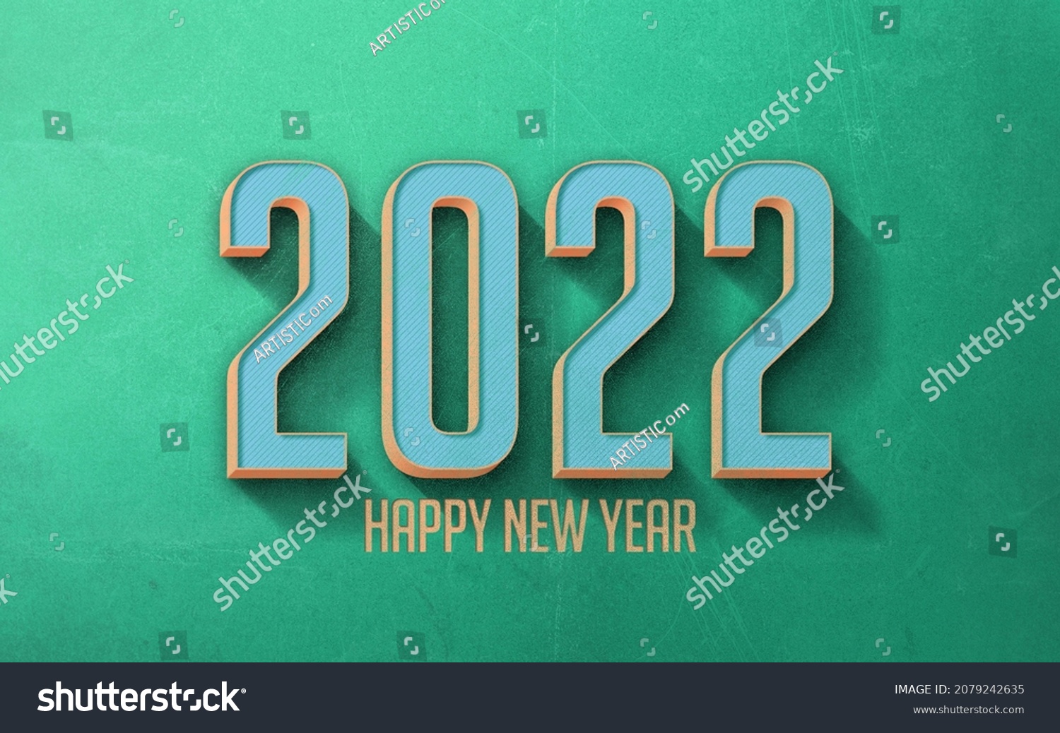 2022 Year Calendar Poster Design 3d Stock Illustration 2079242635 Shutterstock 9737