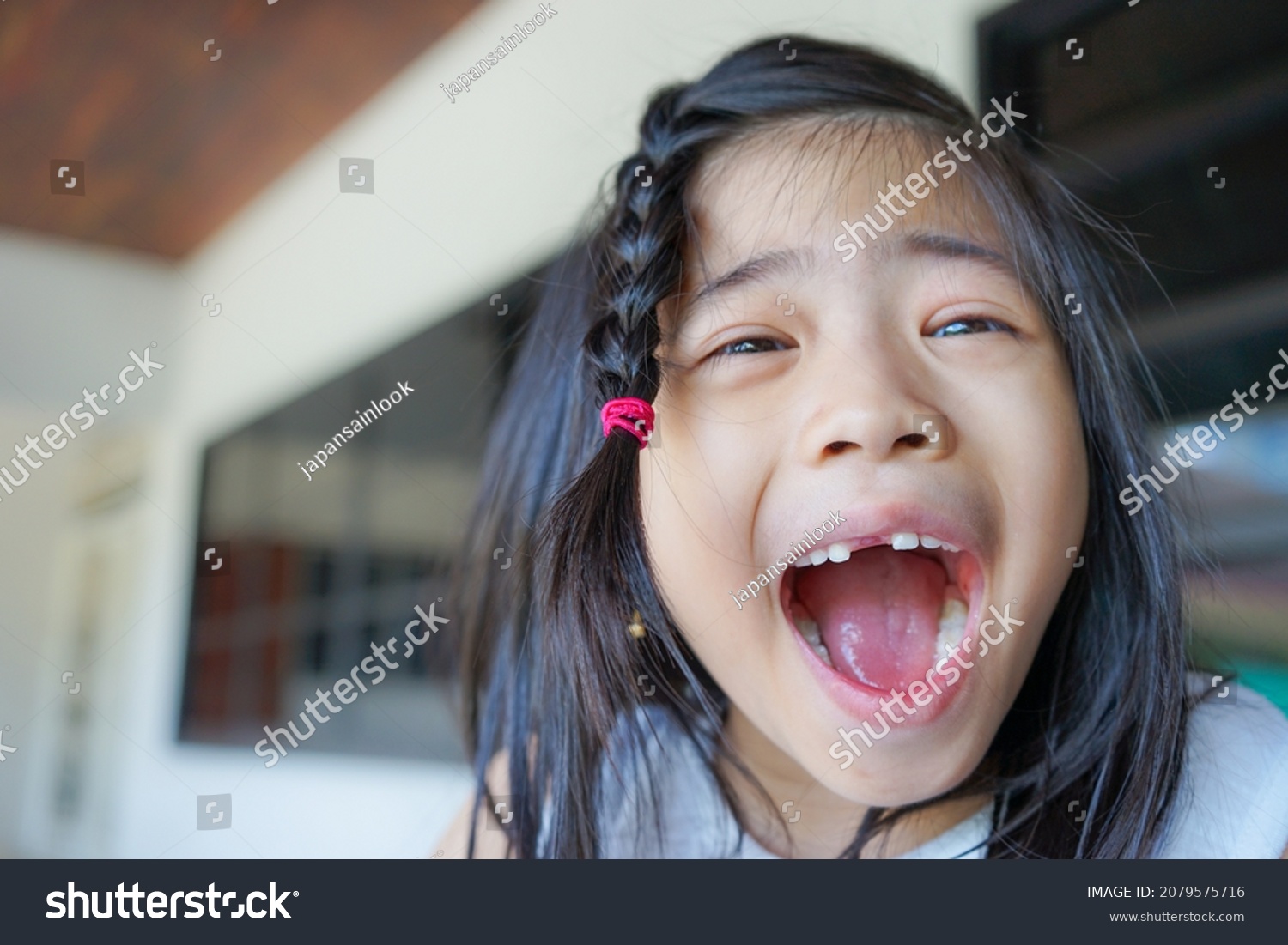 Asian Little Cute Girl Lost Her Stock Photo 2079575716 | Shutterstock