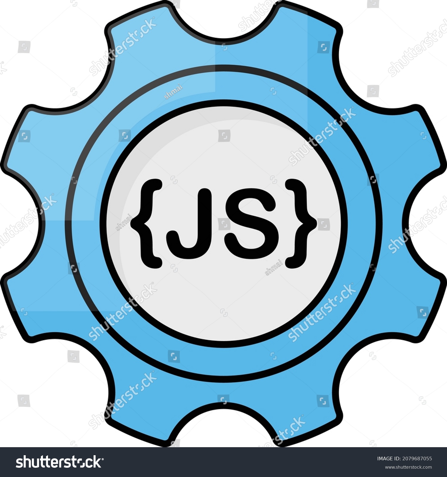 Javascript Concept Js Frontend Frame Work Stock Vector (Royalty Free ...