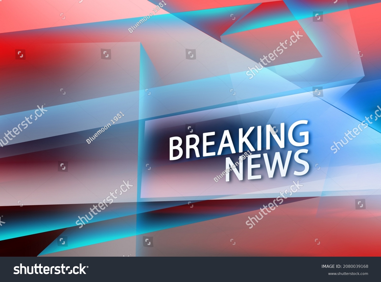 Graphical Abstract Breaking News Background 3d Stock Illustration ...