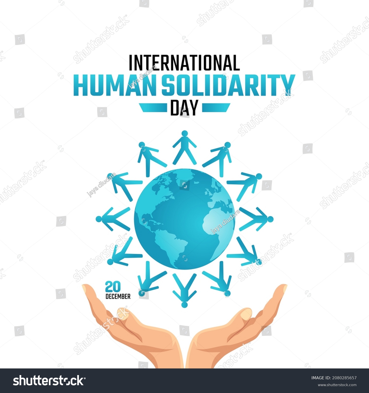 Vector Graphic International Human Solidarity Day Stock Vector (Royalty ...