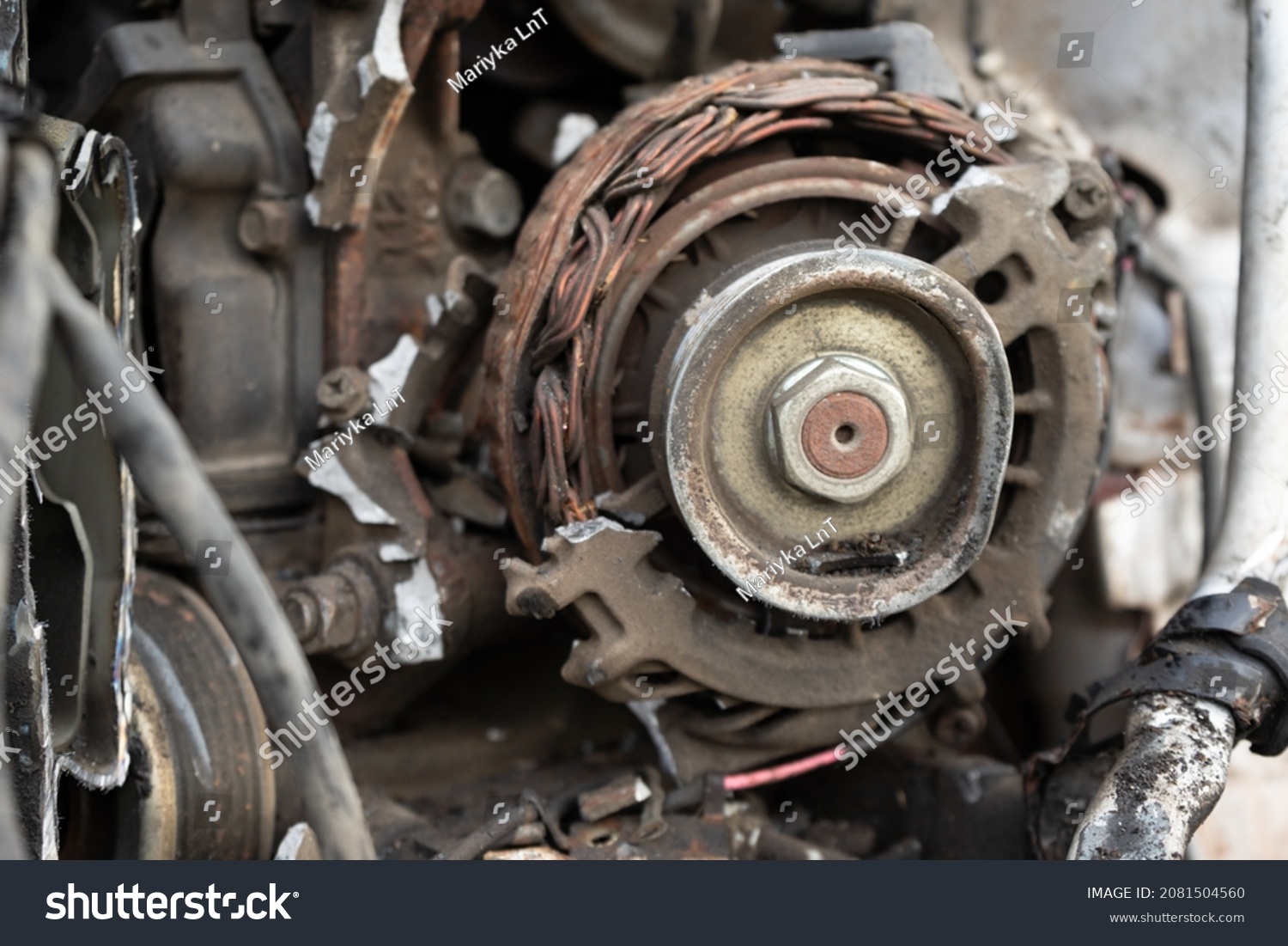 Broken Car Generator Old Generator On Stock Photo 2081504560 | Shutterstock