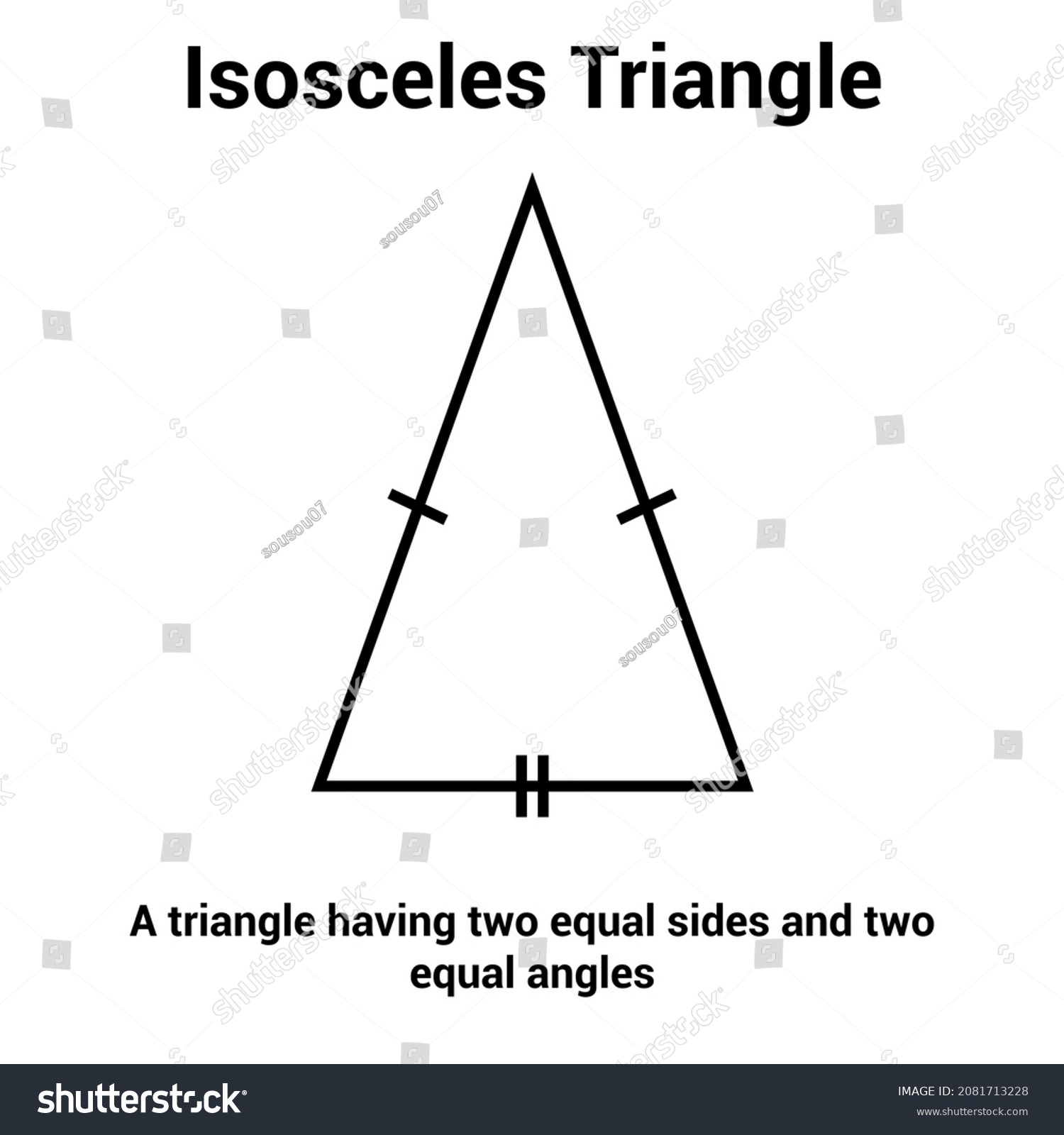 Types Triangle Mathematics Isosceles Triangle Stock Vector Royalty Free 2081713228 Shutterstock 9540
