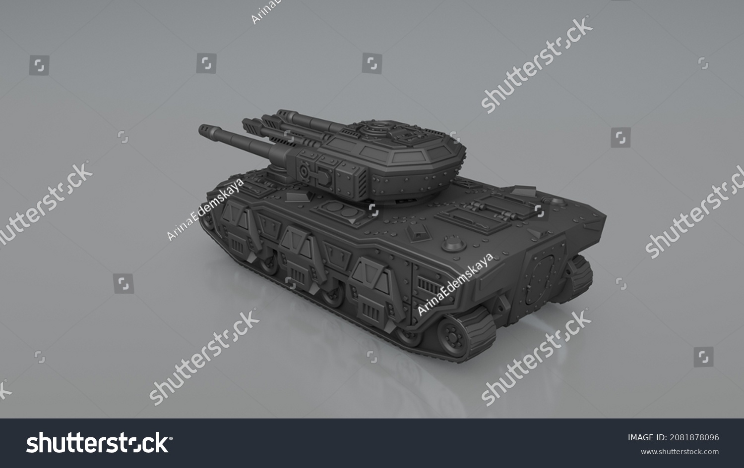 3d Rendering Model Battle Tank Stock Illustration 2081878096 | Shutterstock