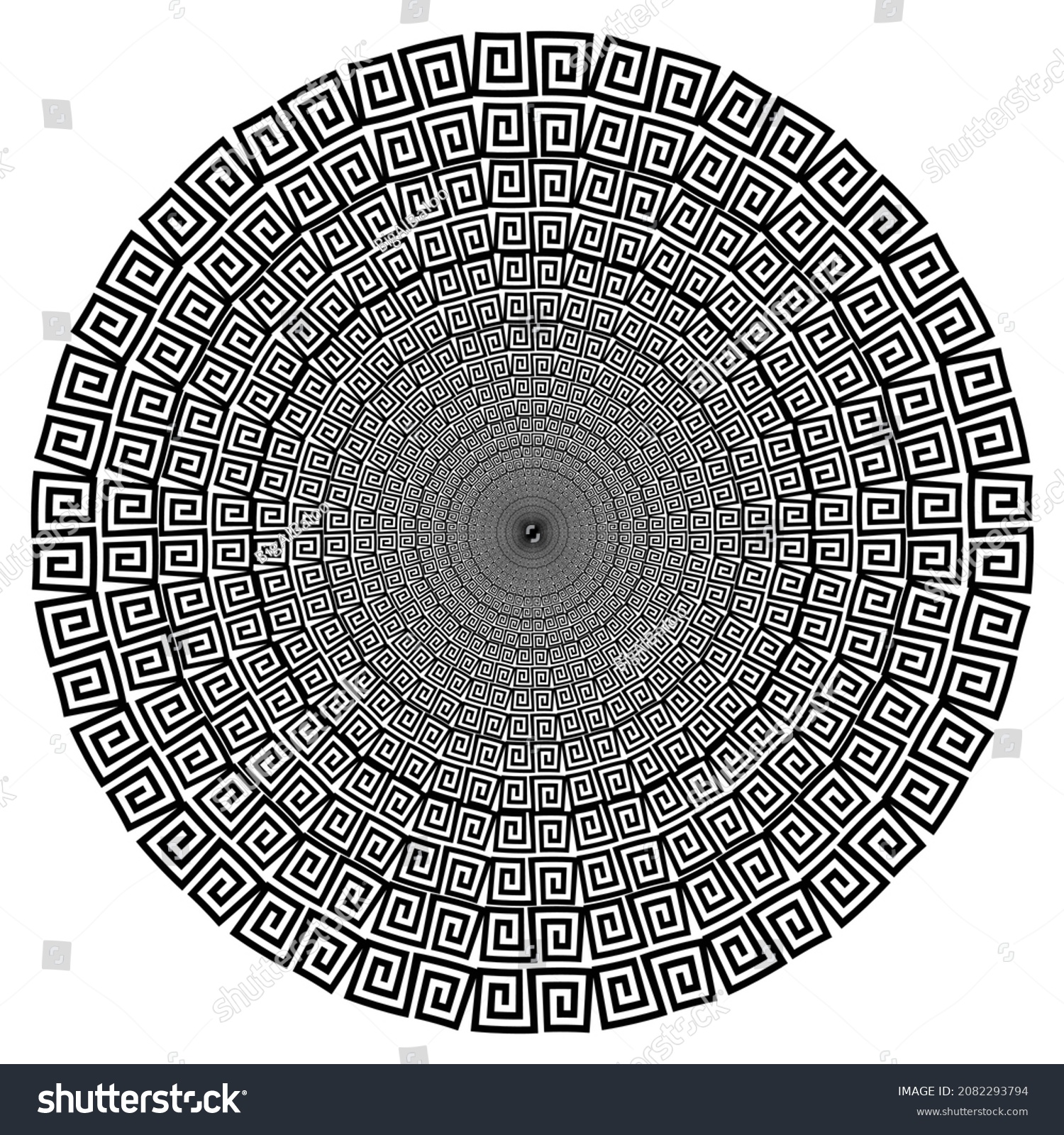 Circular Reducing Pattern Angular Celtic Style Stock Vector (Royalty ...