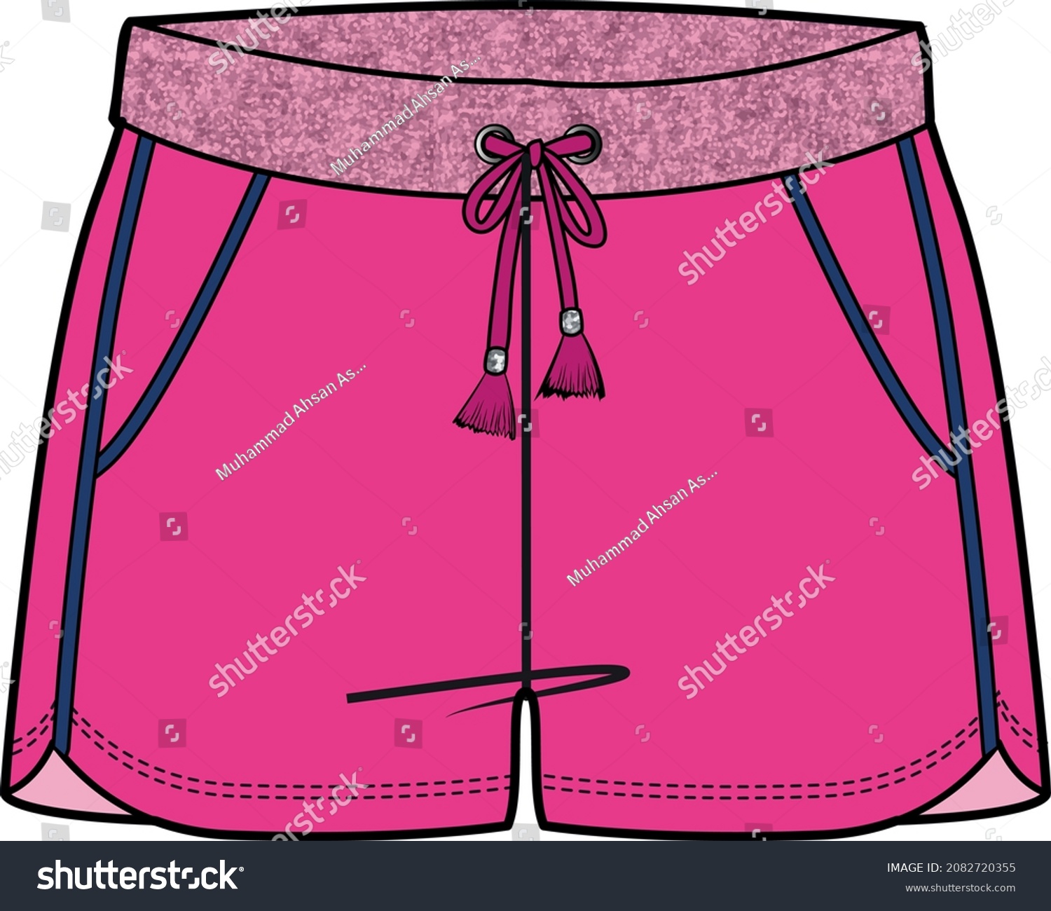 Girls Teen Bottom Wear Knit Skirts Stock Vector (Royalty Free ...