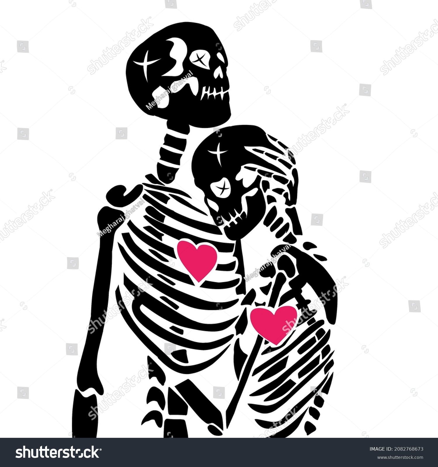 skeleton love tattoos