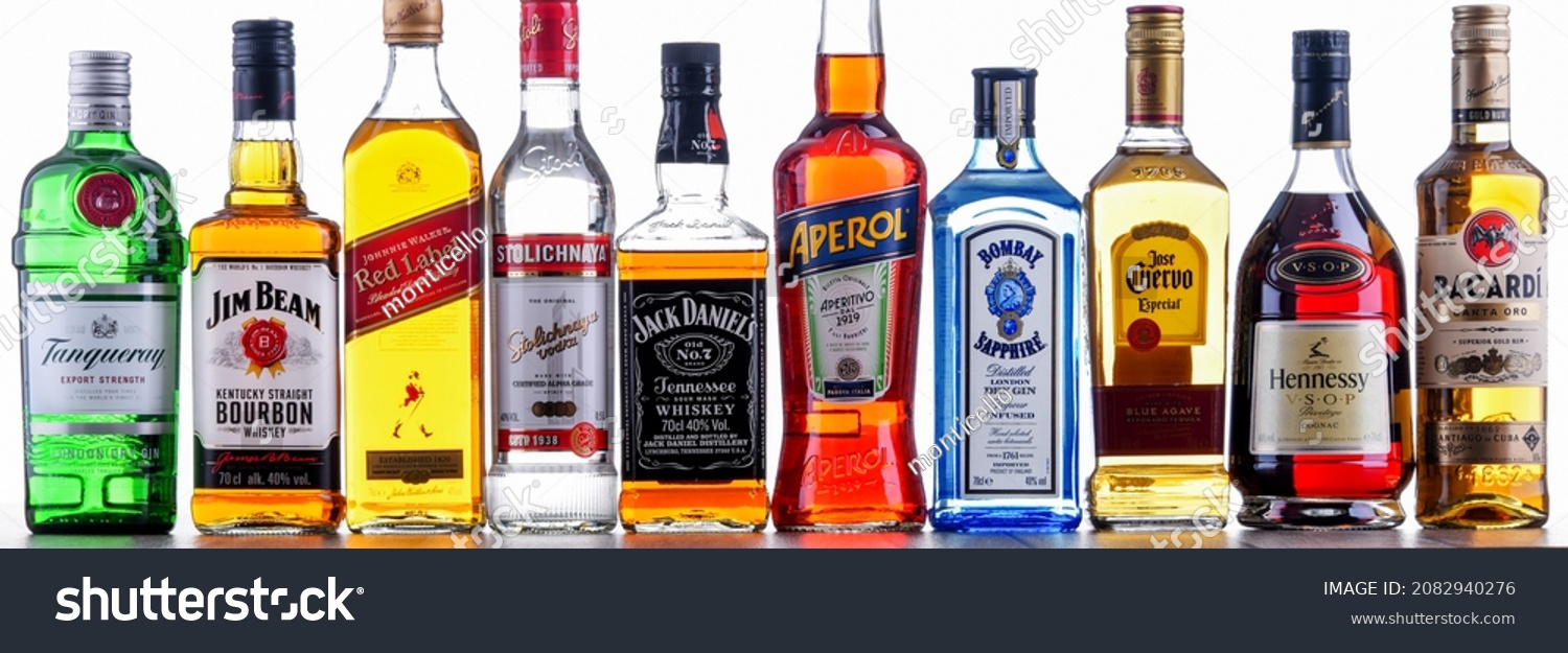 Poznan Pol Nov 4 2021 Bottles Stock Photo 2082940276 | Shutterstock