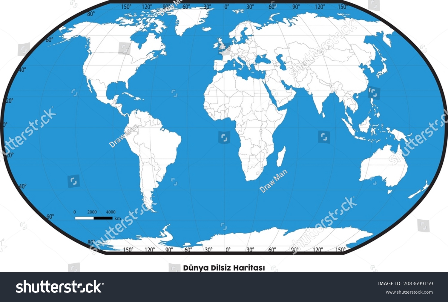 Mute Map World Stock Vector (Royalty Free) 2083699159 | Shutterstock