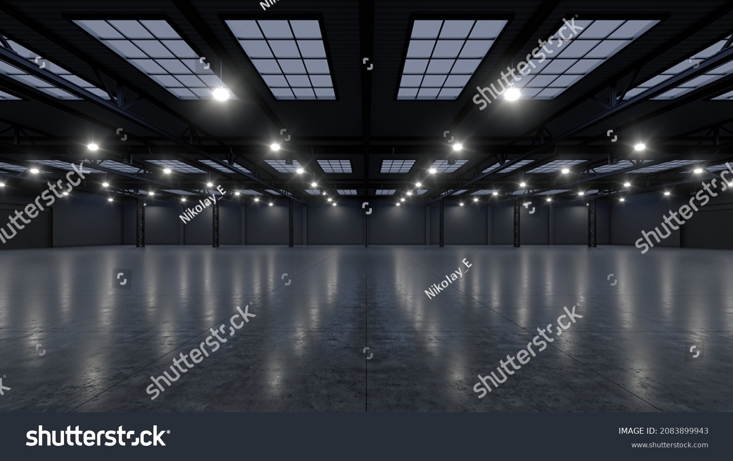 3d Render Empty Exhibition Space Backdrop Stock Illustration 2083899943 ...