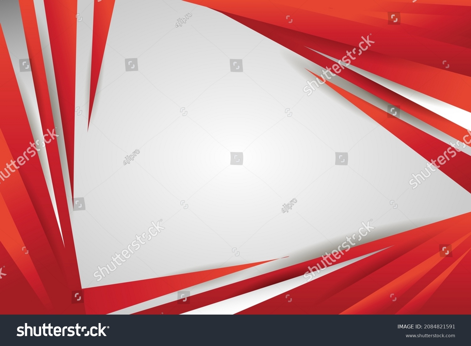 Simple White Business Background Red Border Stock Vector (Royalty Free ...