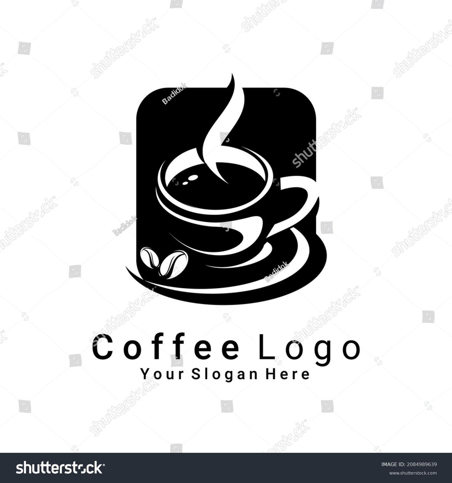 Coffee Logo Vector Cafe Restaurant Logo Stock Vector (Royalty Free ...