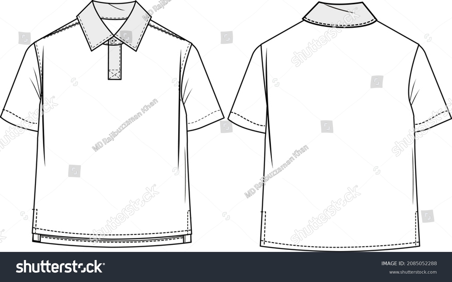 Boys Kids Polo Shirt Collection Stock Vector (Royalty Free) 2085052288 ...