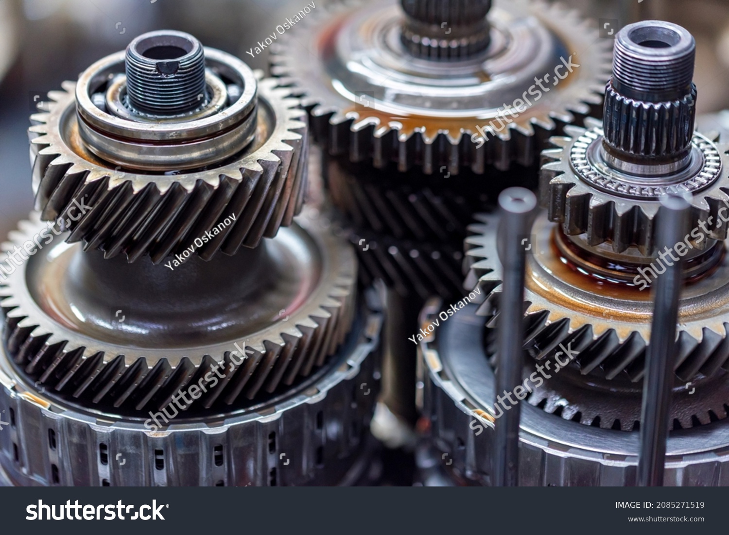 Closeup Helical Gears Car Automatic Transmission Stock Photo 2085271519 ...