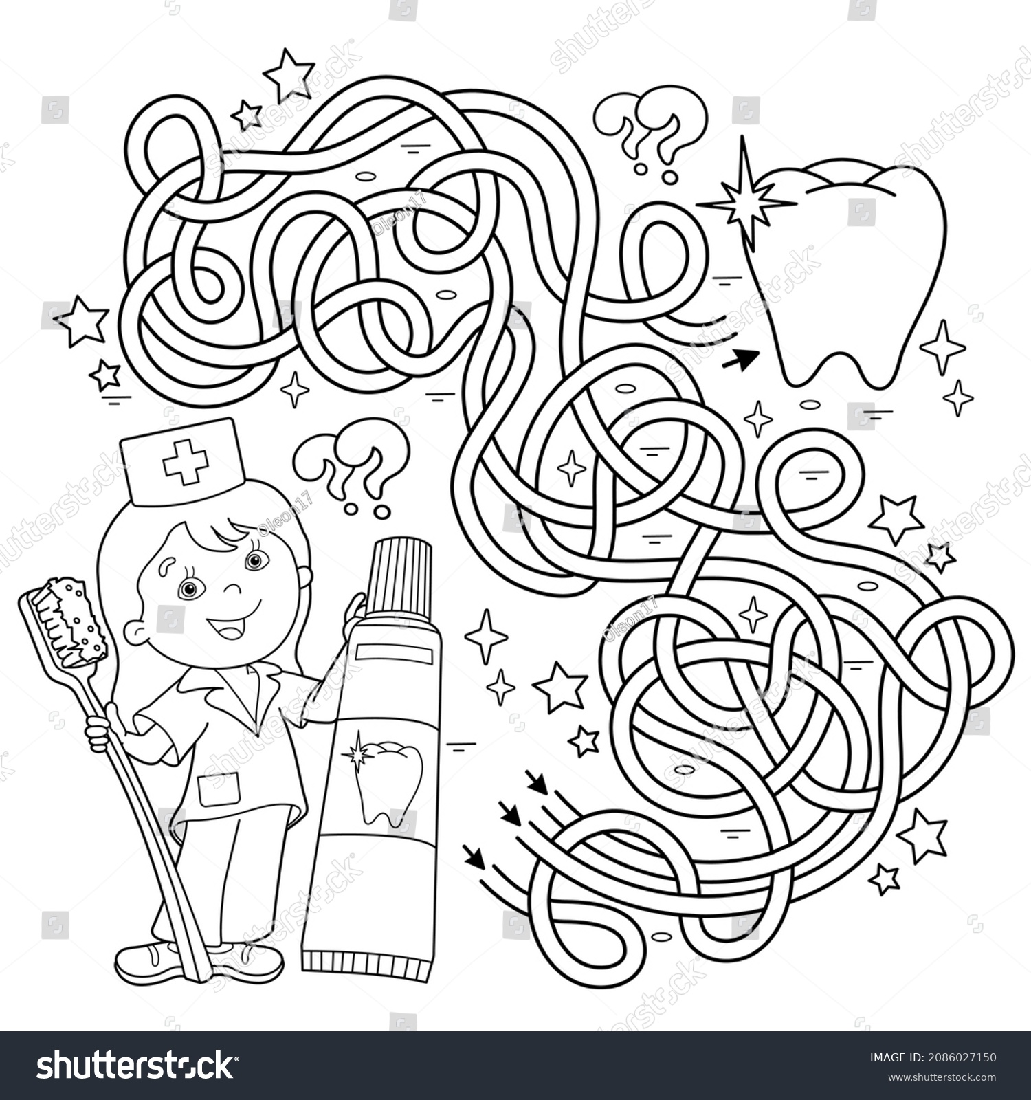 Maze Labyrinth Game Puzzle Tangled Road Stock Vector (Royalty Free ...