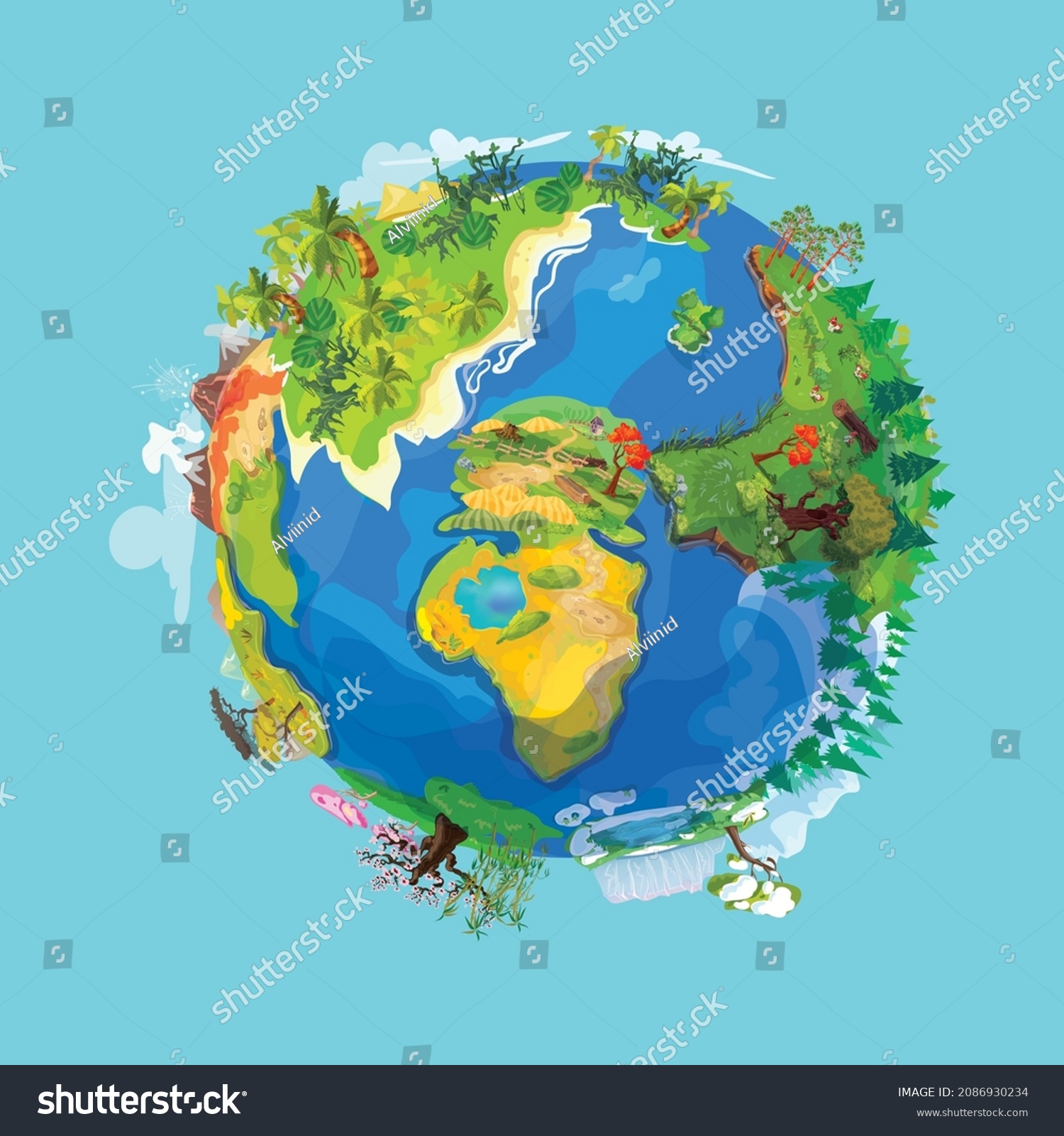 3d Design Earth What Stock Vector (royalty Free) 2086930234 