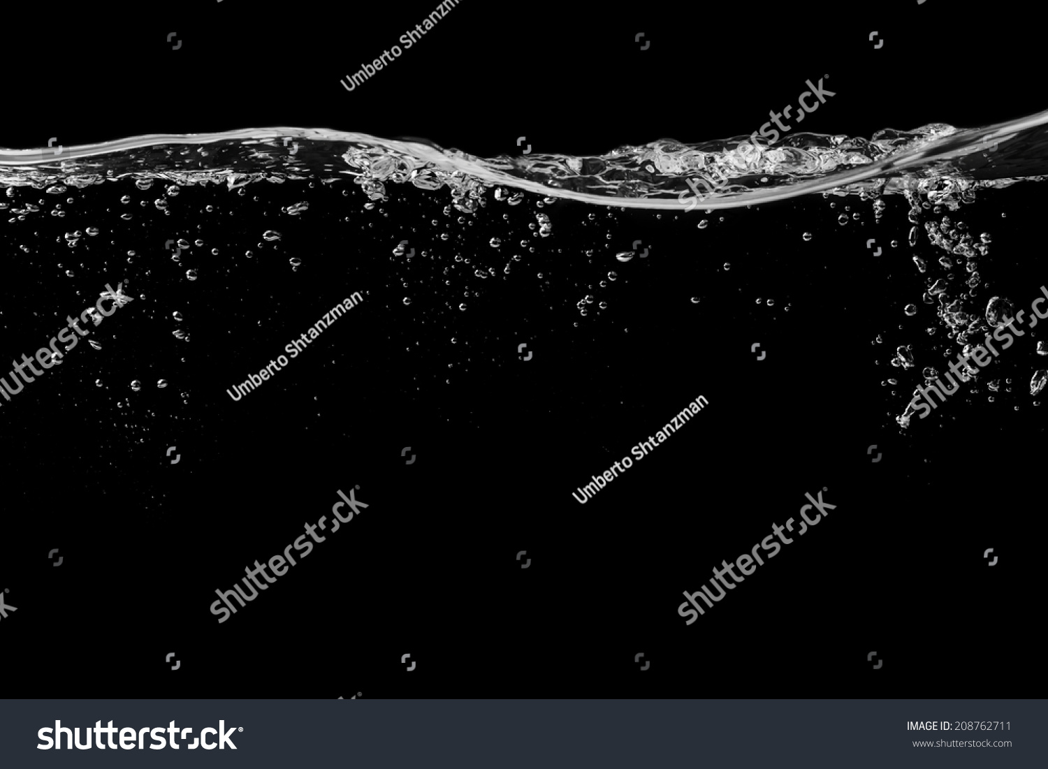 Clear Water Surface On Black Ripple Stock Photo 208762711 | Shutterstock