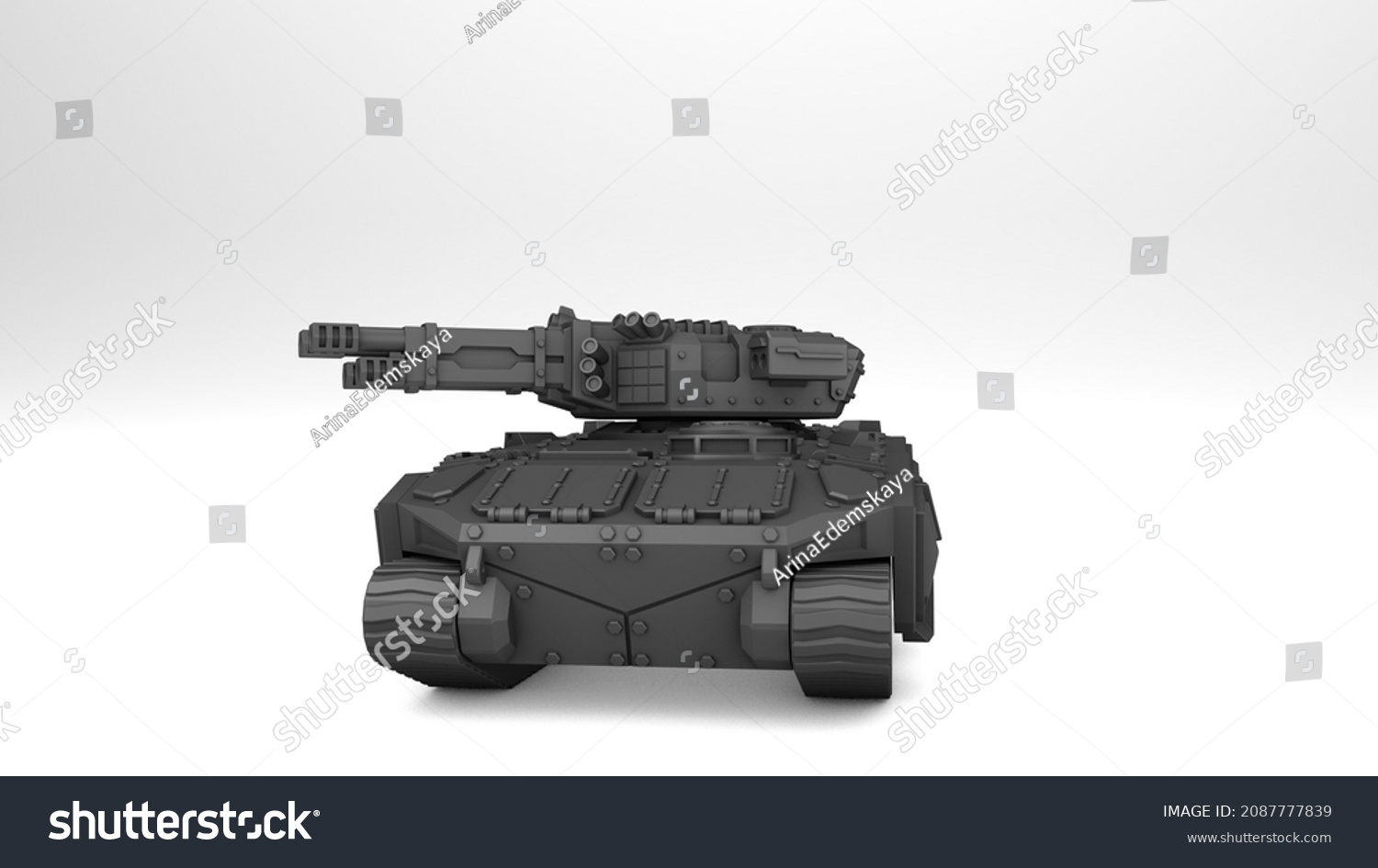 3d Rendering Model Battle Tank Stock Illustration 2087777839 | Shutterstock