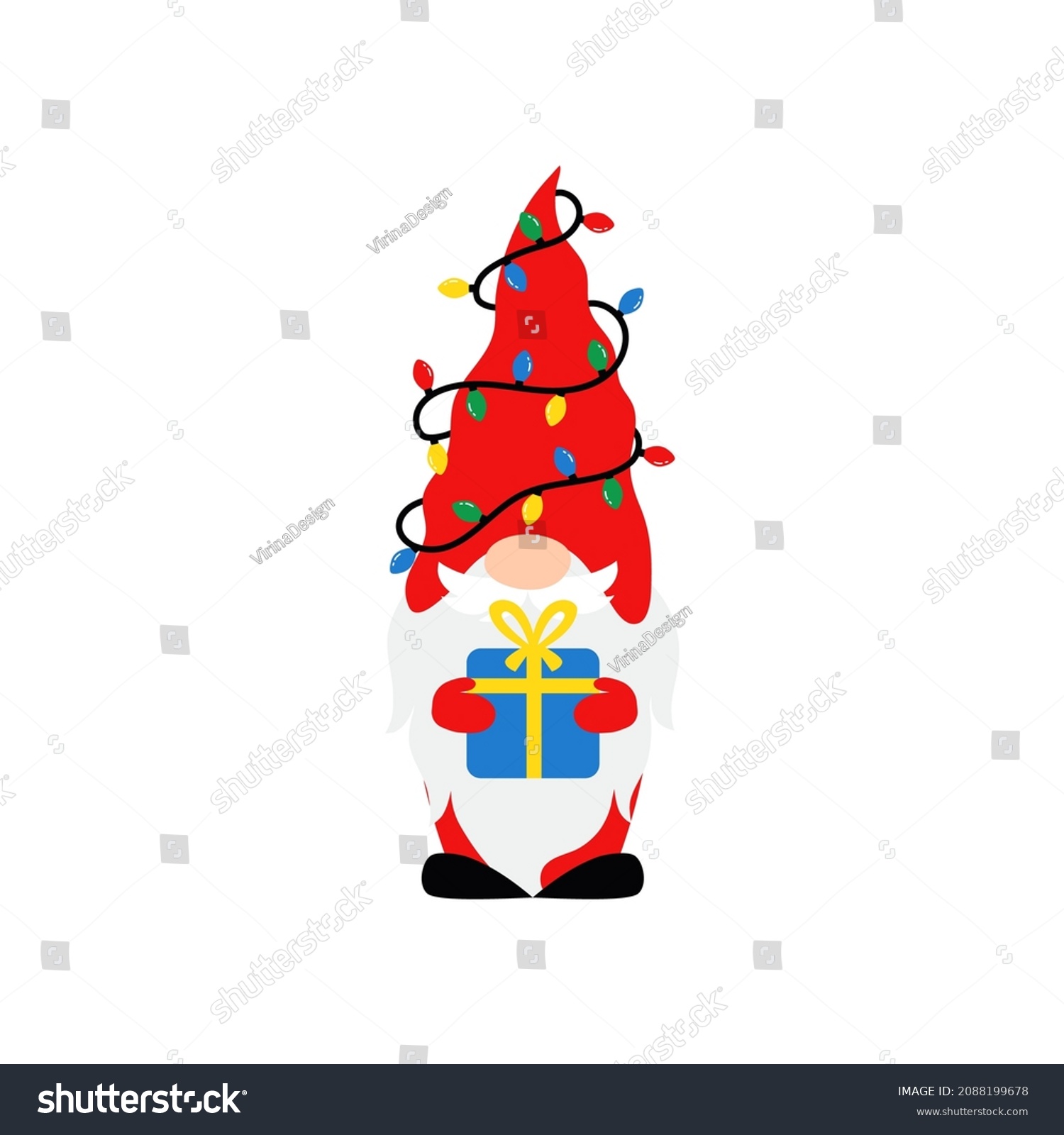 Cute Christmas Gnomes Nordic Gnomes Cartoon Stock Vector Royalty Free 2088199678 Shutterstock 0422