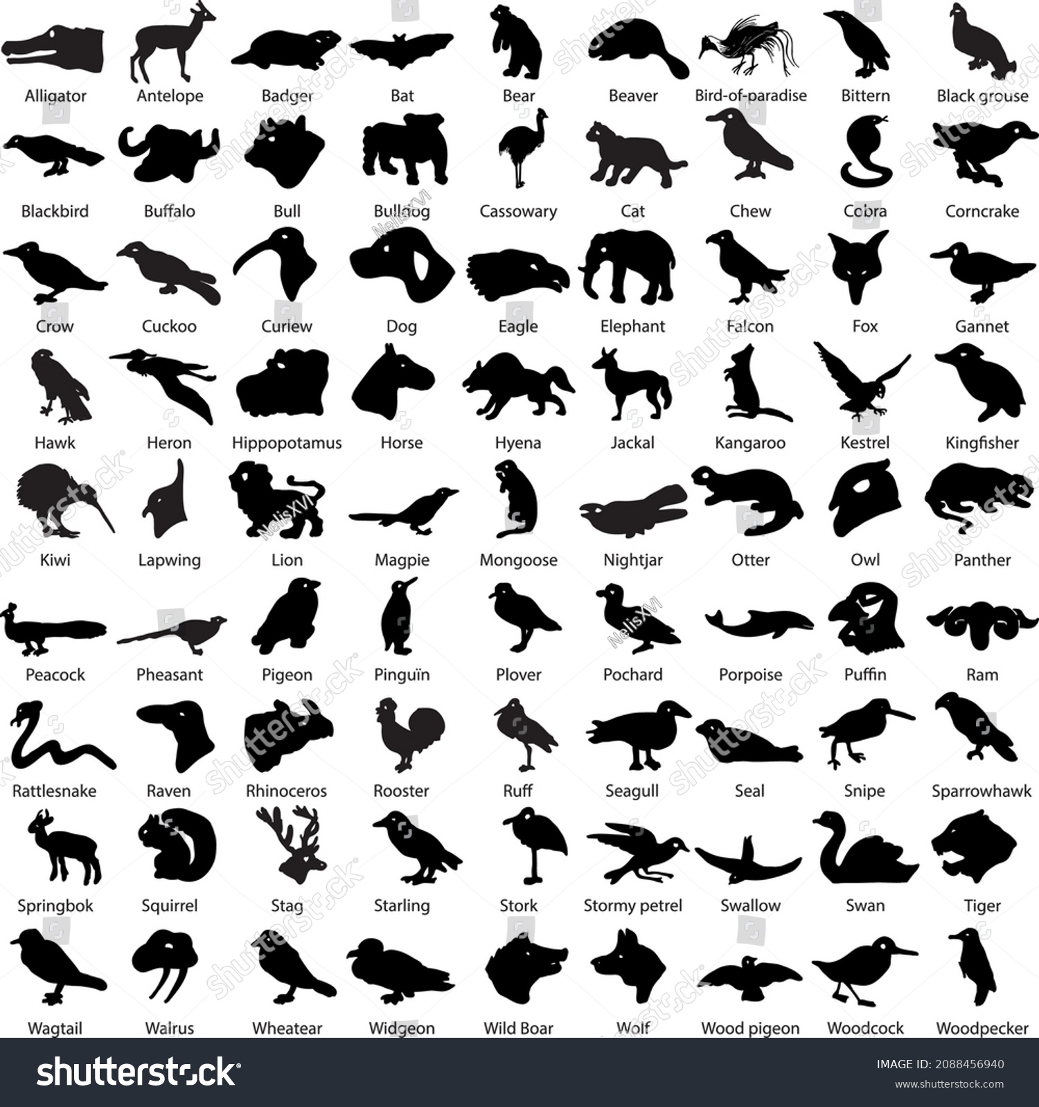 81 Boy Scouts Patrol Animals Silhouette Stock Vector (Royalty Free ...