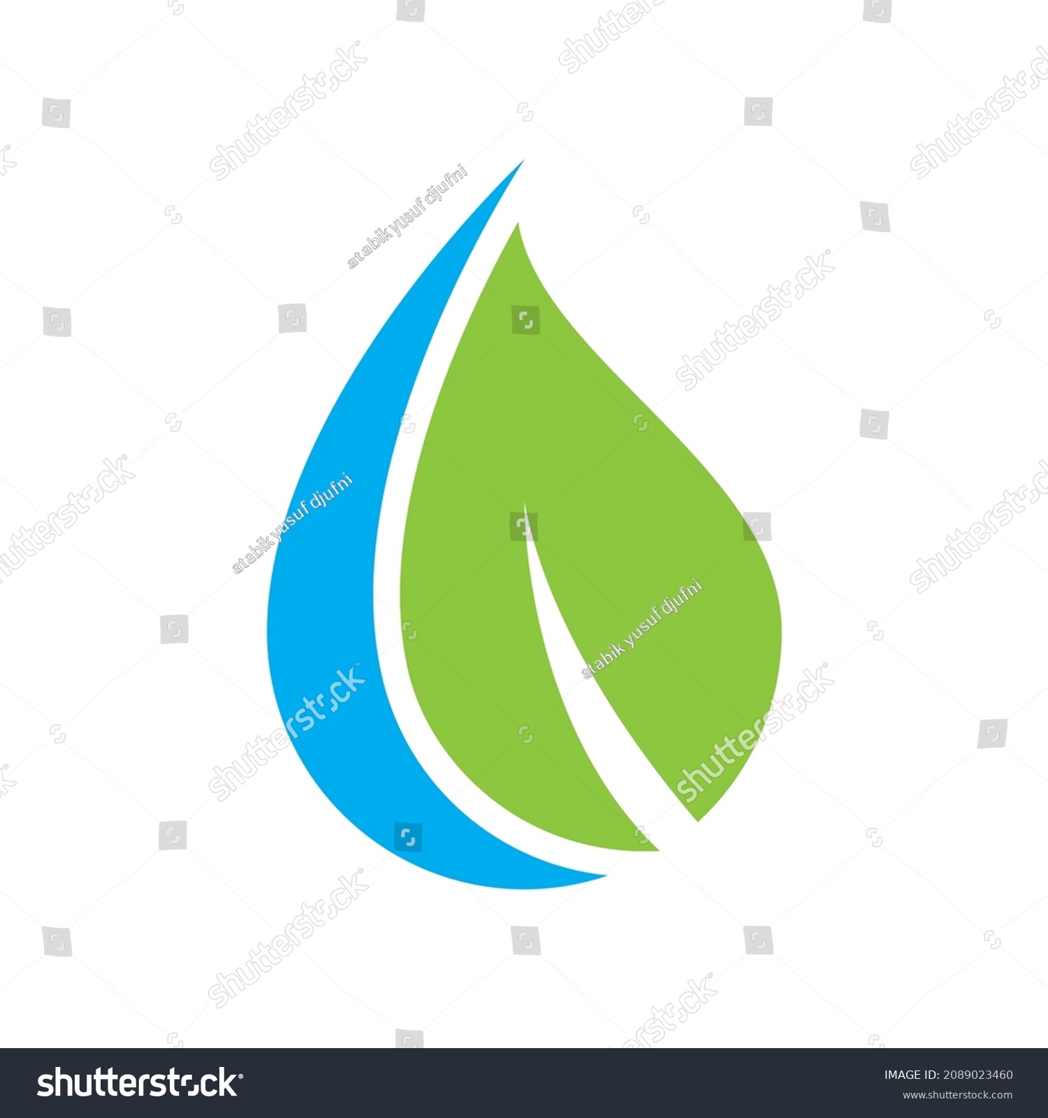 Eco Water Logo Images Illustraation Design Stock Vector (royalty Free 