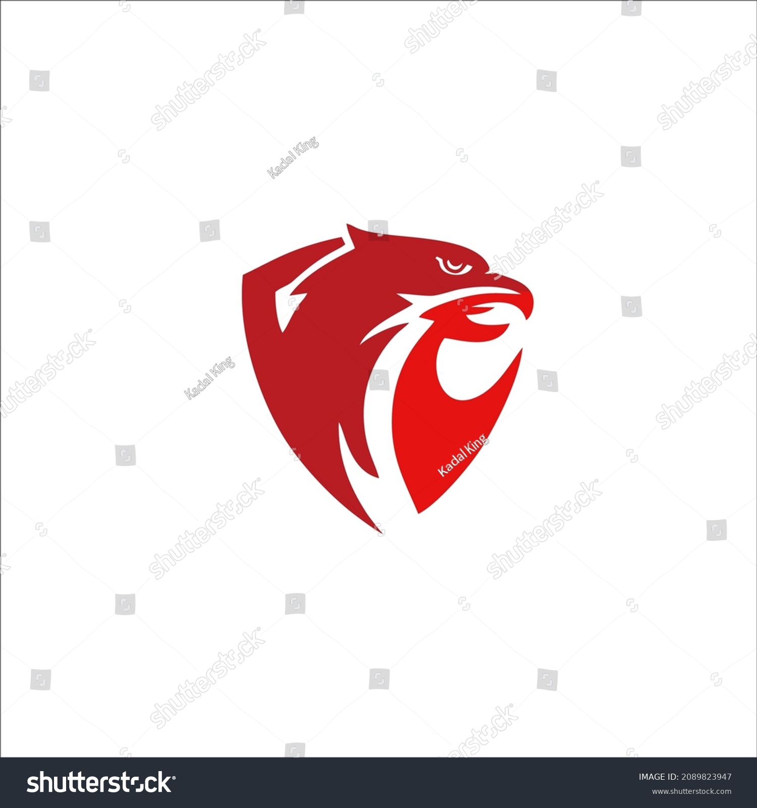 Animal Character Display Garuda Bird Esport Stock Vector (royalty Free 