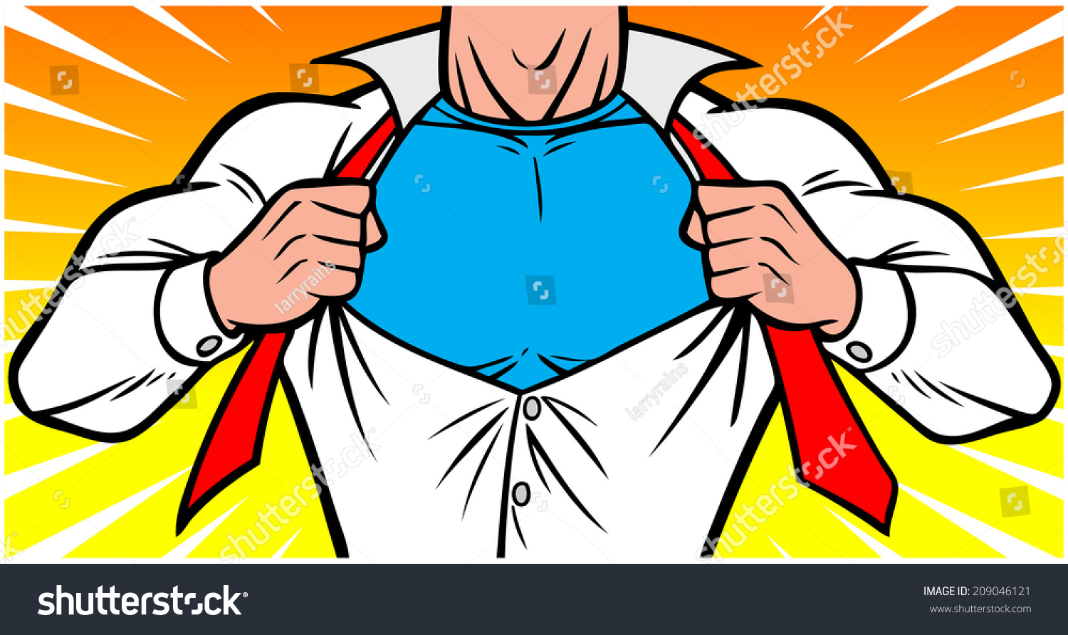 Chest superhéroe: vector de stock (libre de regalías) 209046121