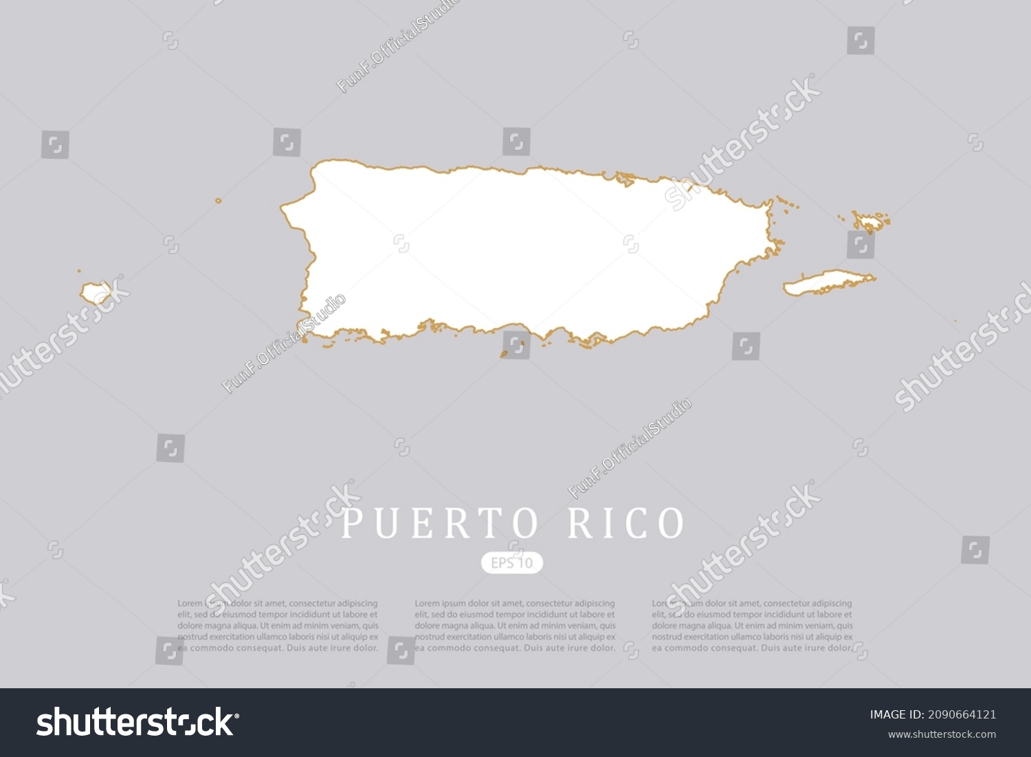 Puerto Rico Map World Map International Stock Vector (Royalty Free ...