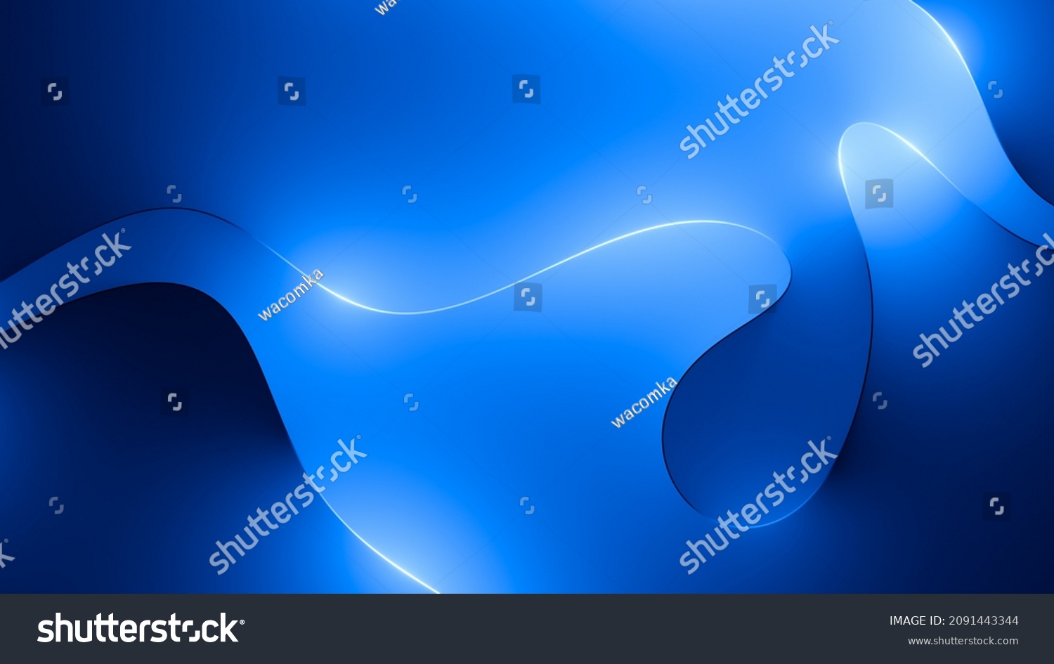 3d Render Abstract Simple Background Glowing Stock Illustration ...