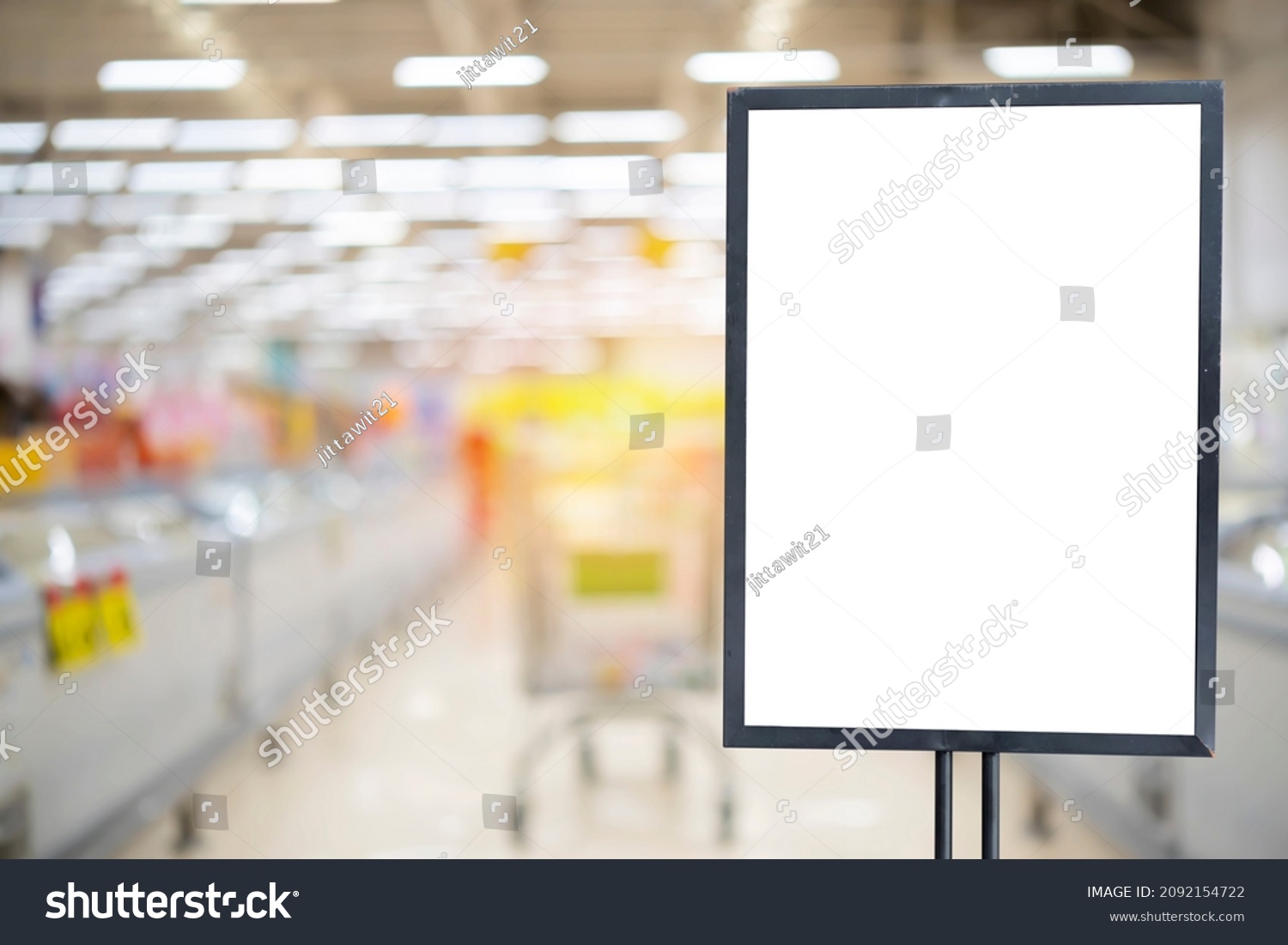 Blank market. Supermarket Mock up. Supermarket Mockup. Signboard Mockup.