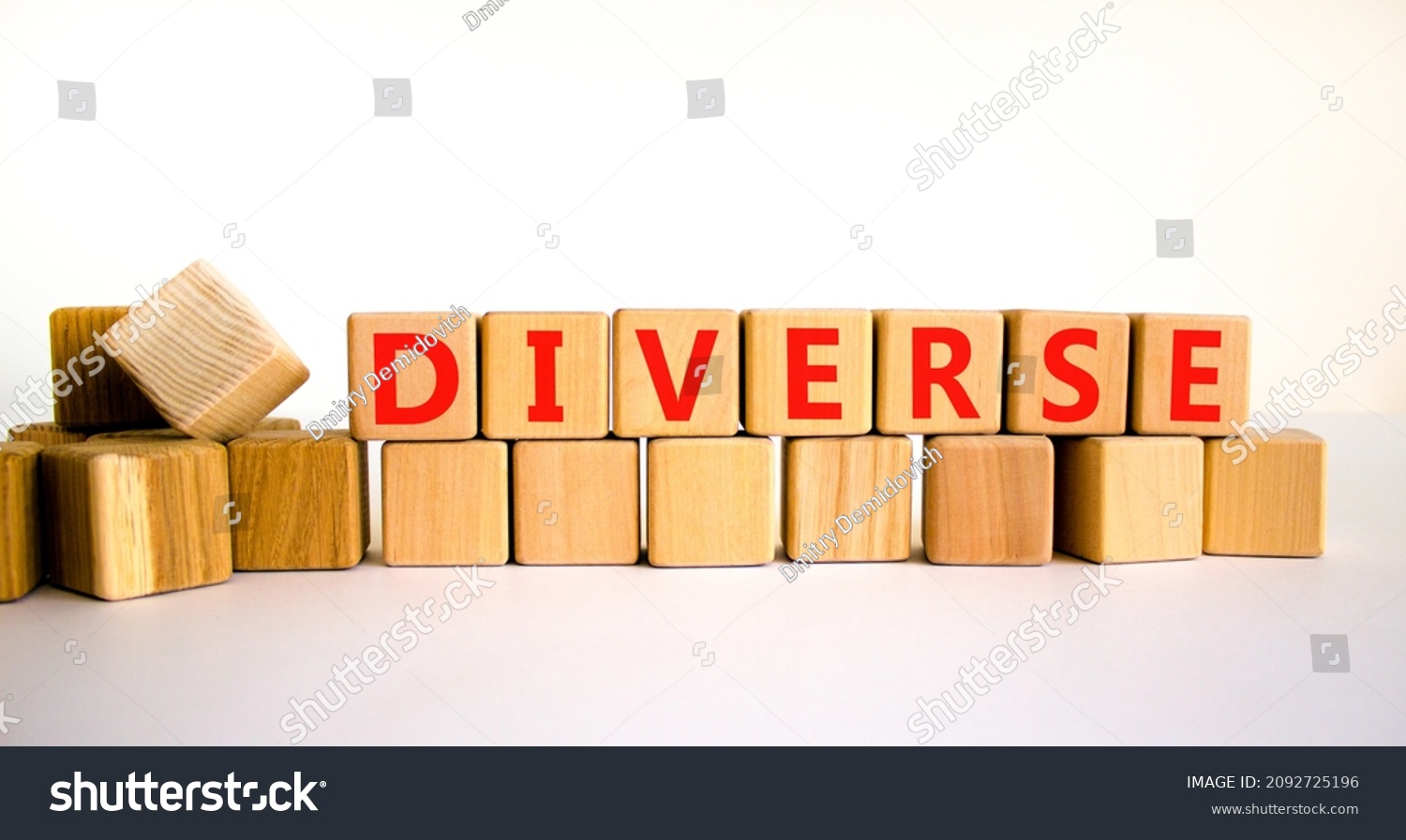 Diverse Diversity Symbol Concept Word Diverse Stock Photo 2092725196 ...