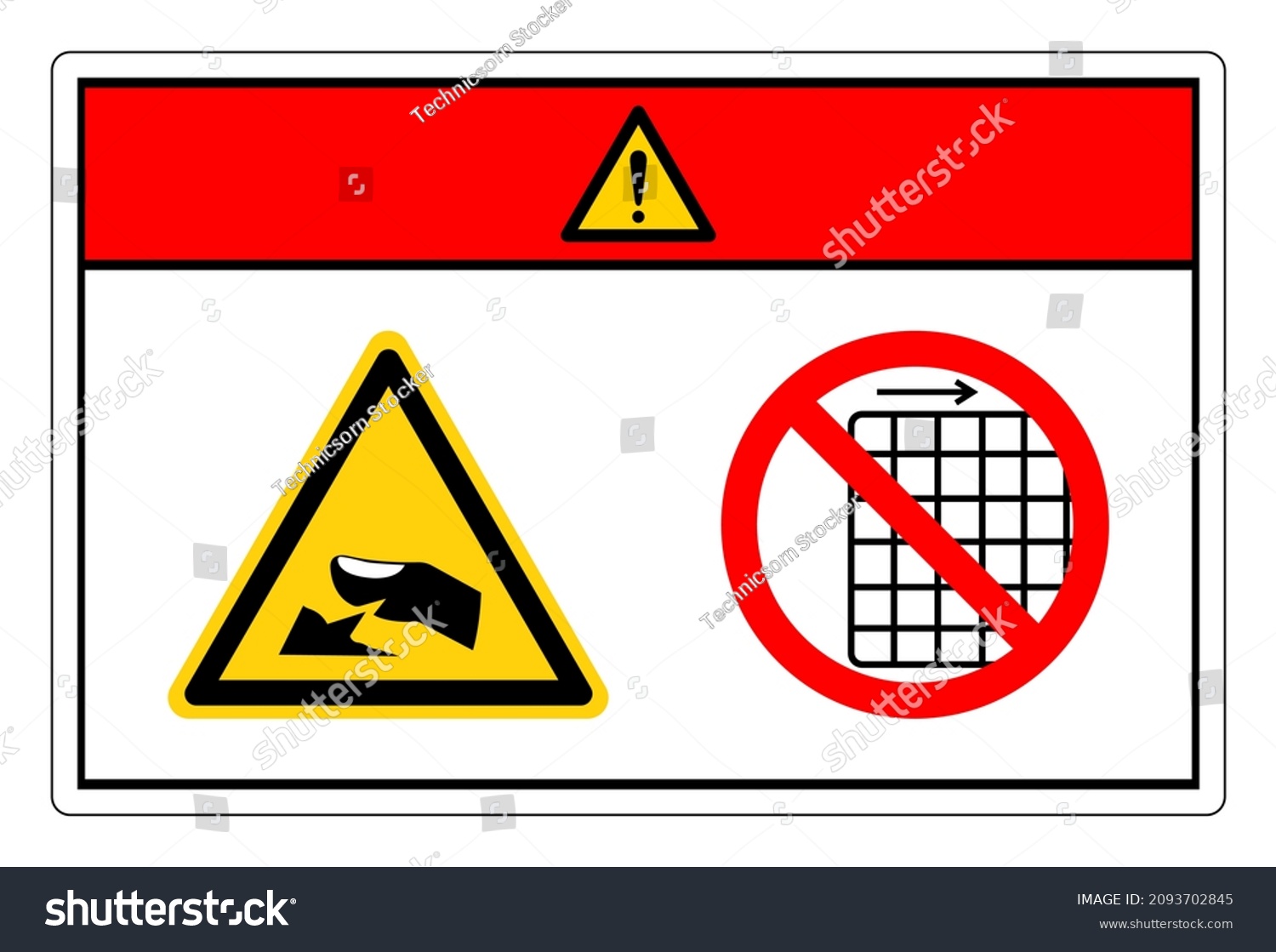 Danger Sharp Edge Finger Hazard Do Stock Vector Royalty Free Shutterstock