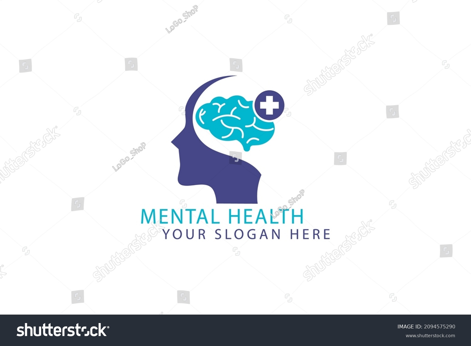 Mental Health Logo Your Brand Stock Vector (Royalty Free) 2094575290 ...