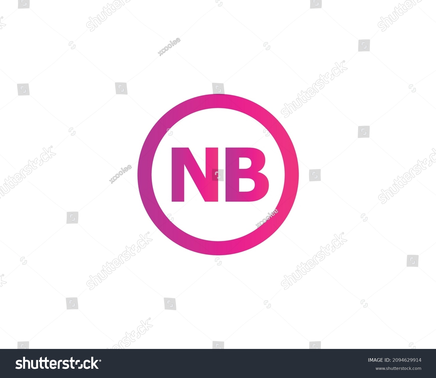 Nb Logo Design Vector Template Stock Vector (Royalty Free) 2094629914 Nb Logo Design Vector Template Stock Vector (Royalty Free) 2094629914