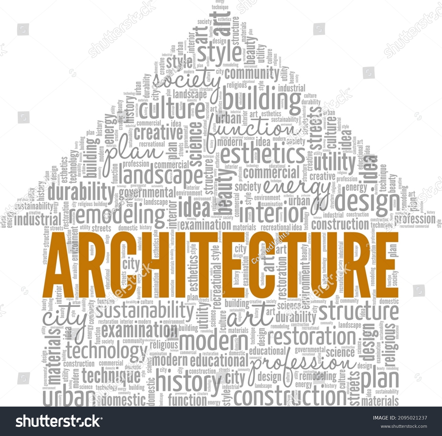 Architecture Conceptual Vector Illustration Word Cloud Stock Vector ...