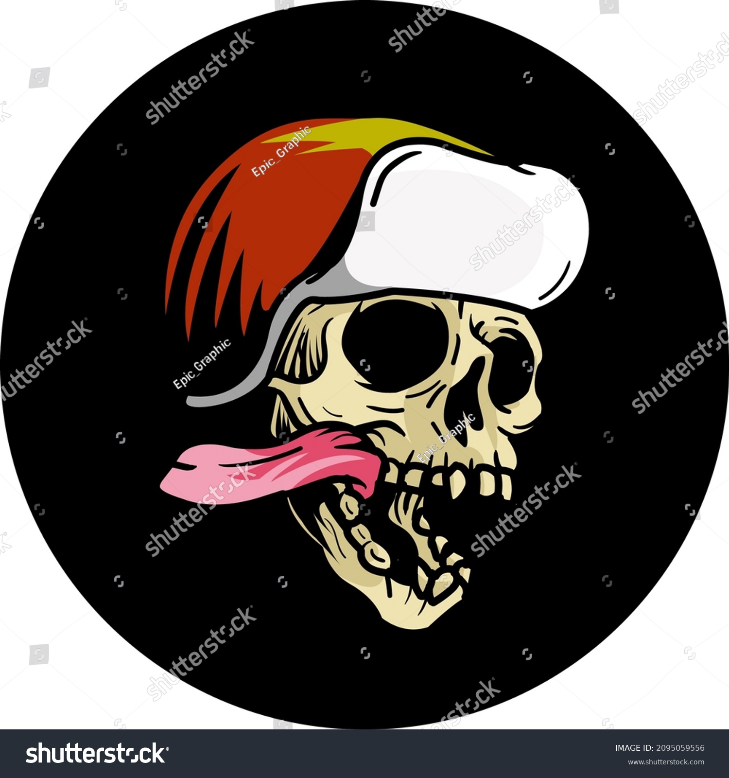 Skull Hat Vector Illustration Stock Vector Royalty Free 2095059556 Shutterstock 9871