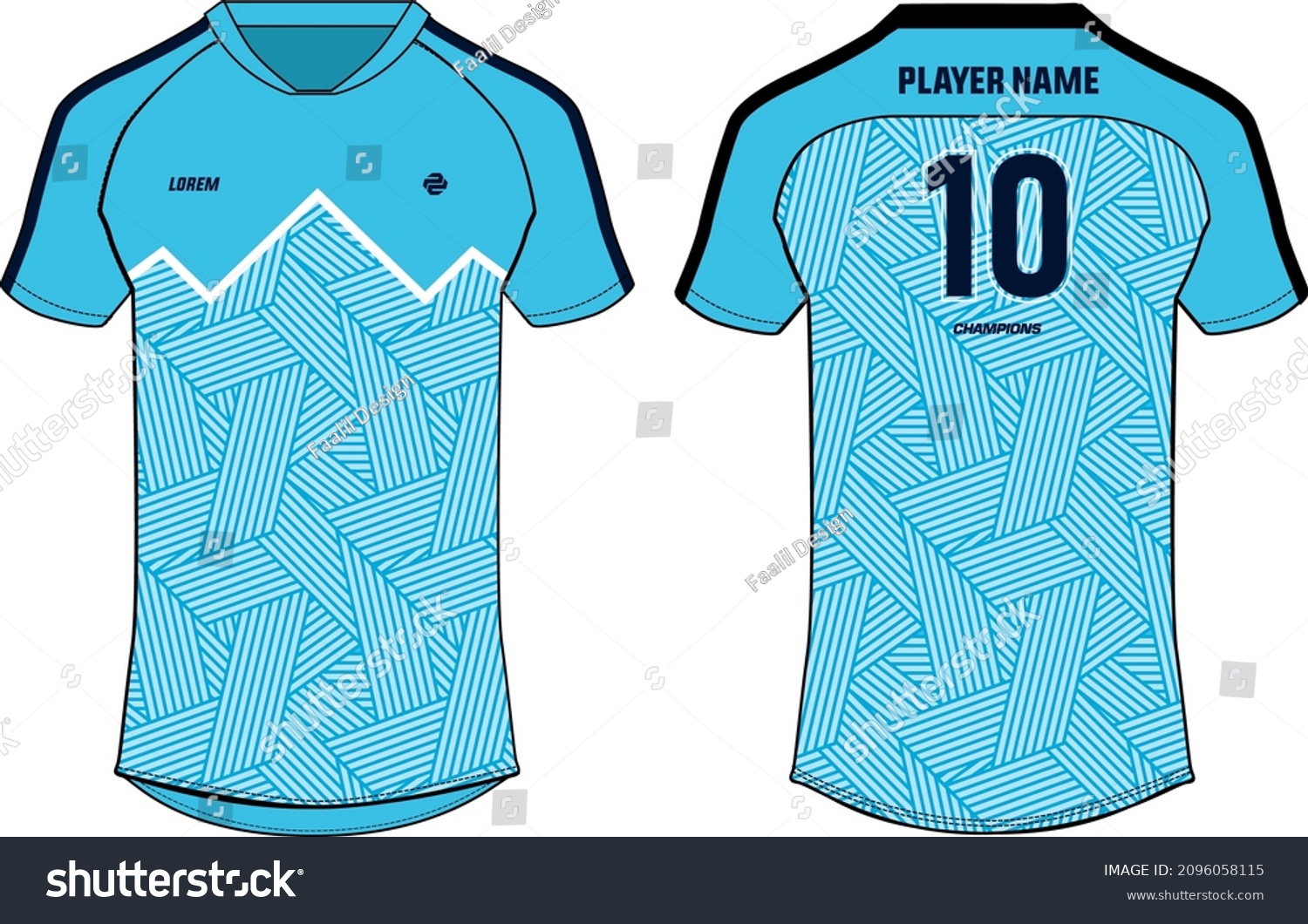 Sports Jersey T Shirt Design Concept Stock Vector (Royalty Free ...