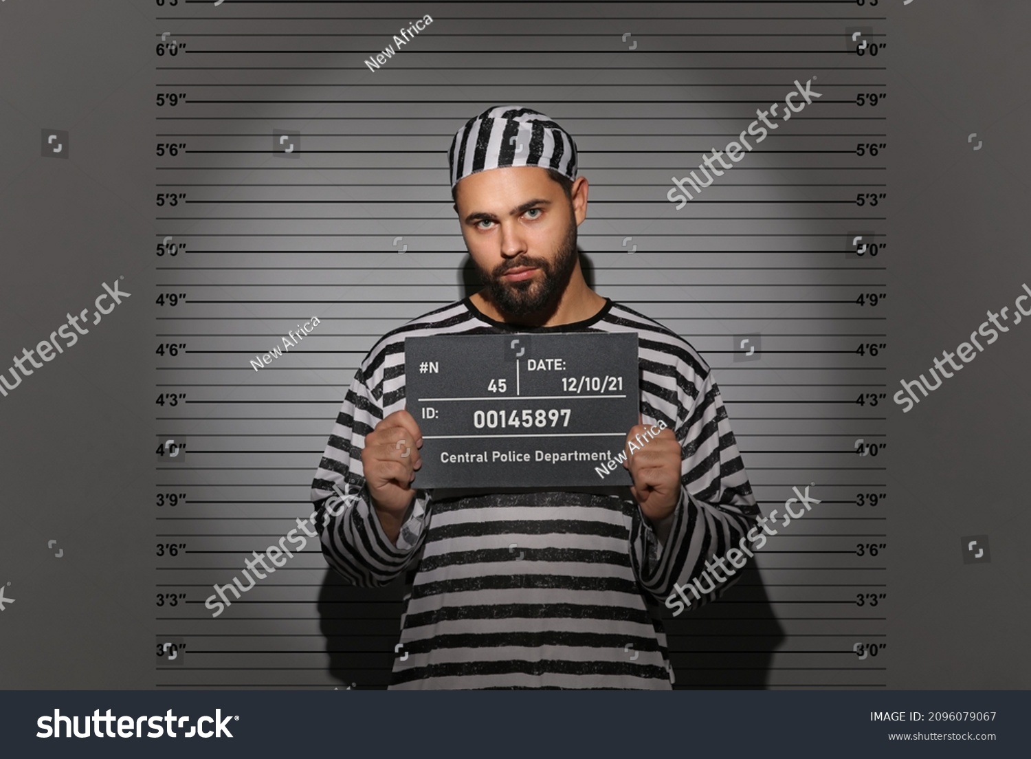 Prisoner Mugshot Letter Board Police Department Stock Photo 2096079067 ...