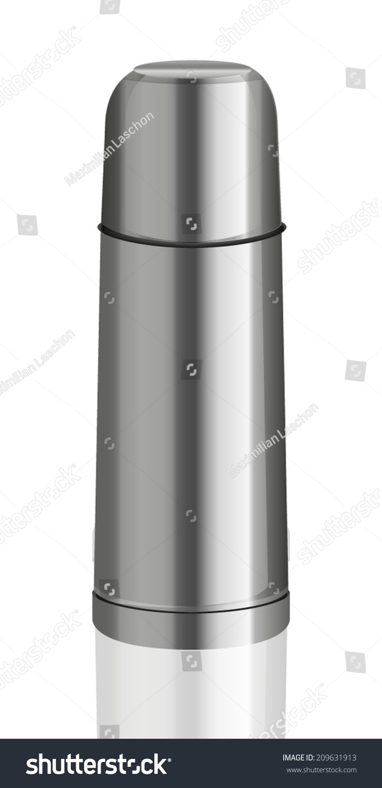 Thermos Flash Isolated On White Background Stock Vector (Royalty Free ...