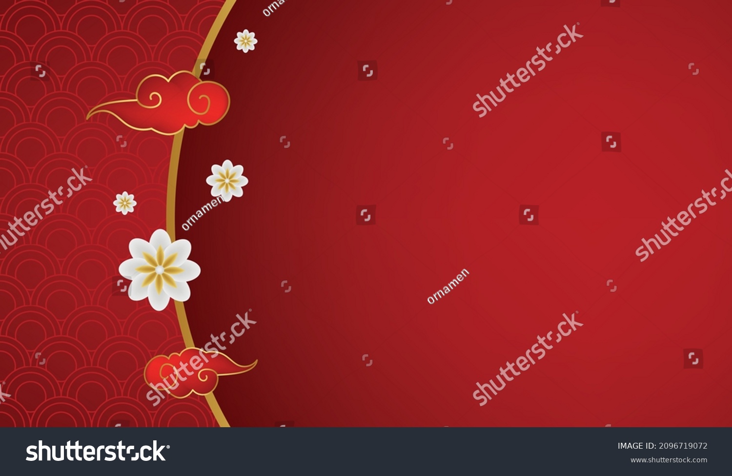 Chinese New Year Pattern Illustration Background Stock Vector Royalty