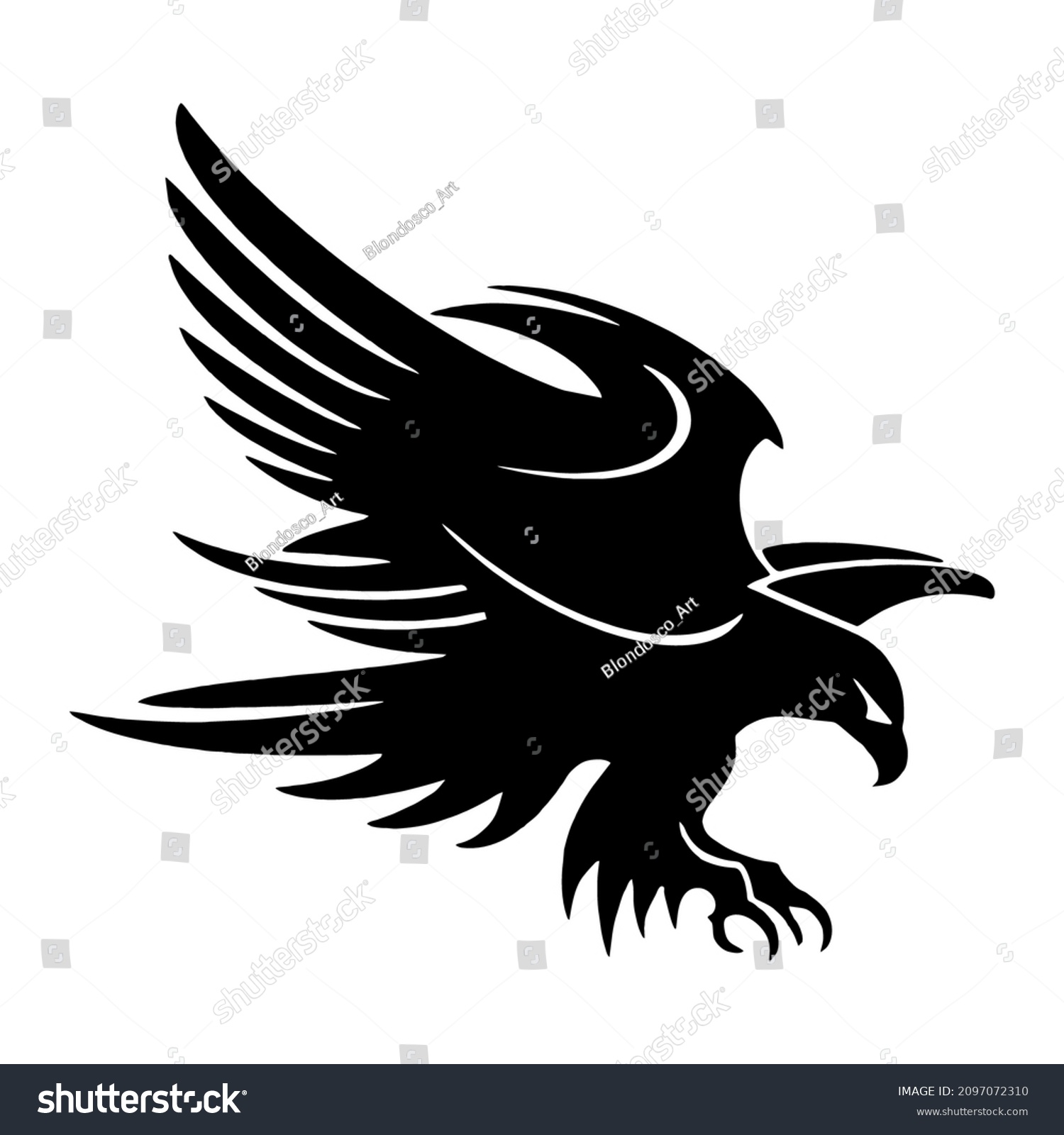 Vector Graphic Eagle Icon Eagle Logo Stock Vector (Royalty Free ...