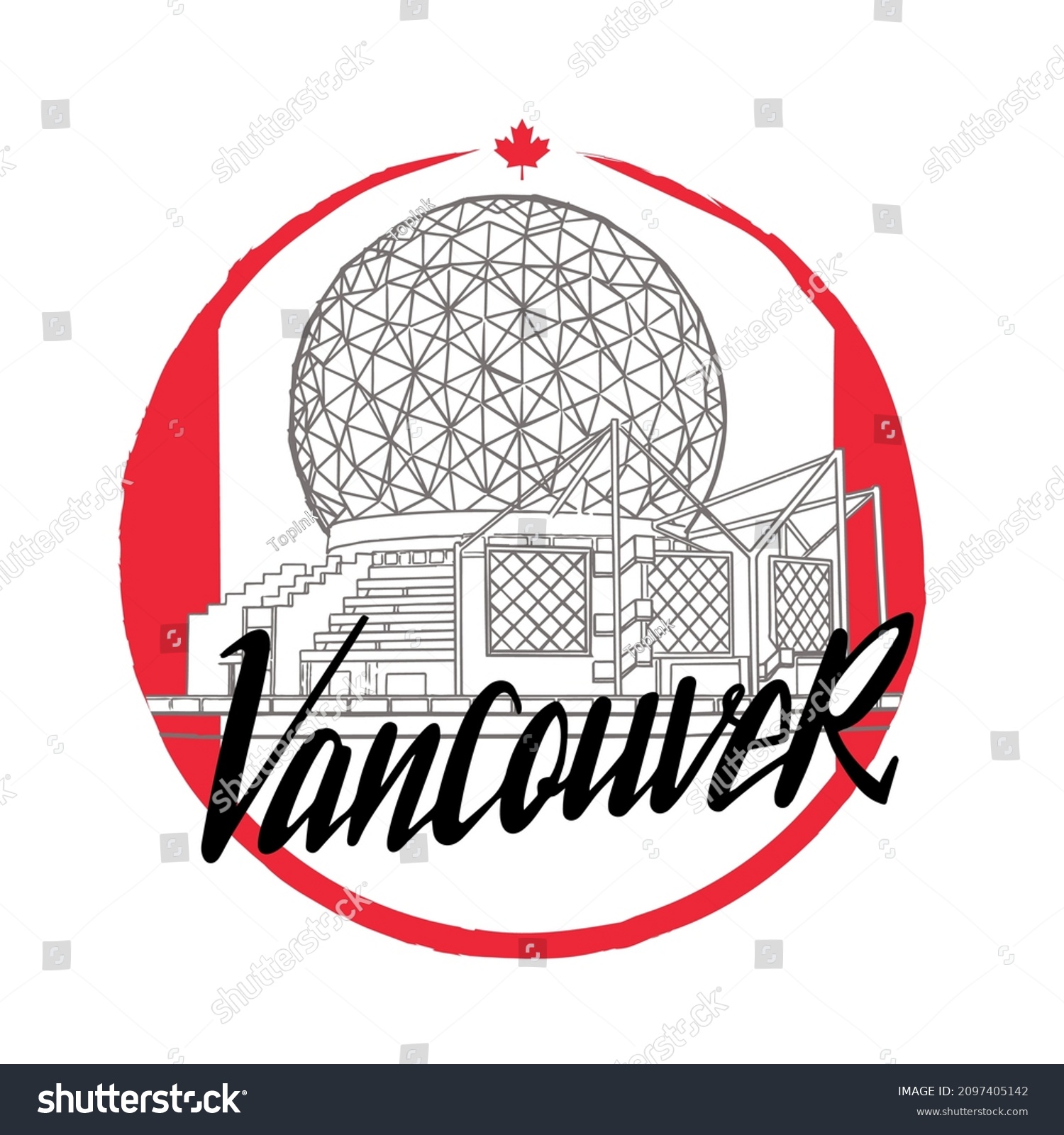 Vancouver Logo Museum World Science City Stock Vector (Royalty Free ...