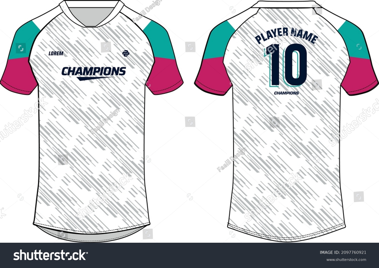 Sports Jersey T Shirt Design Concept Stock Vector (Royalty Free ...