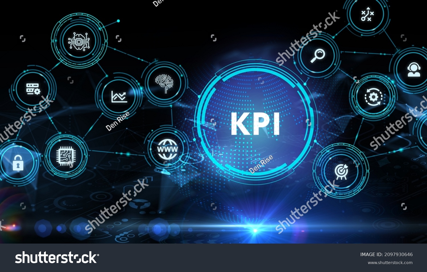 Kpi Key Performance Indicator Business Concept Stock Illustration ...