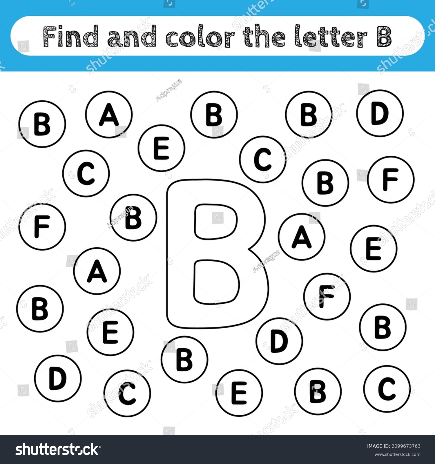 learning worksheets kids find color letters stock vector royalty free 2099673763 shutterstock