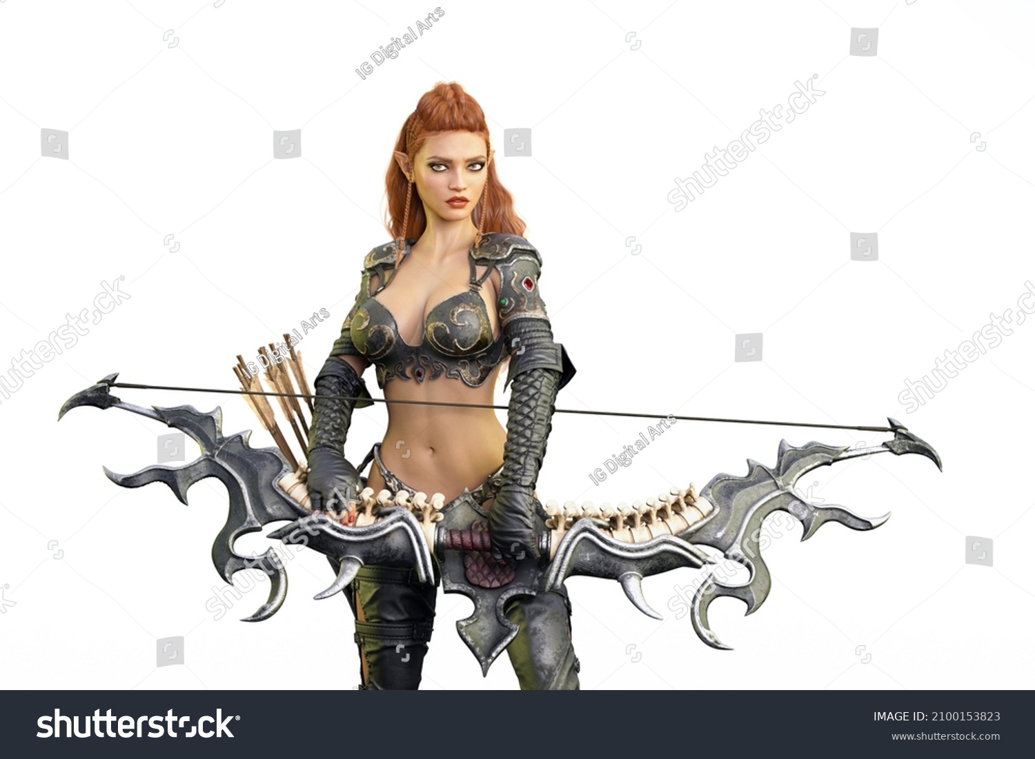 female elven archer costume