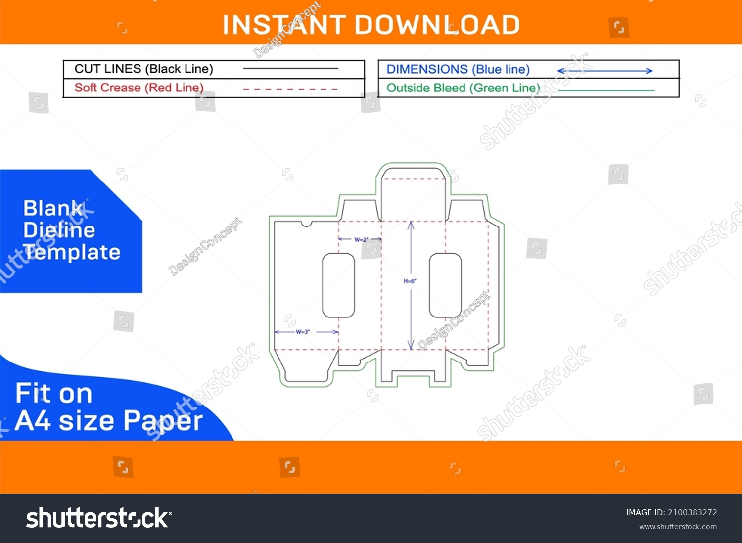 Vape Juice Packaging Box Dieline Template Stock Vector (Royalty Free ...