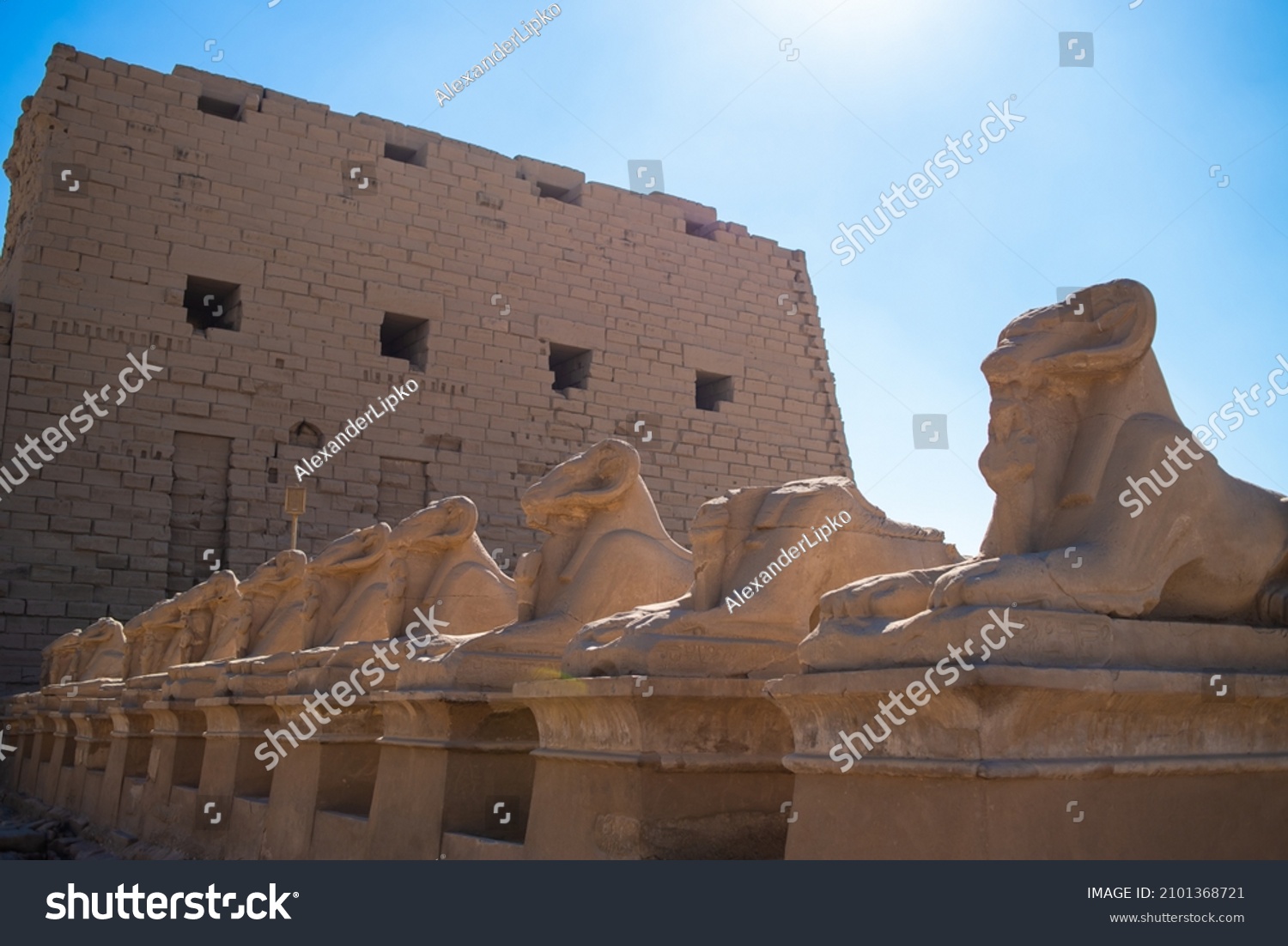 Luxor Temple Luxor Ancient Thebes Egypt Stock Photo 2101368721 ...