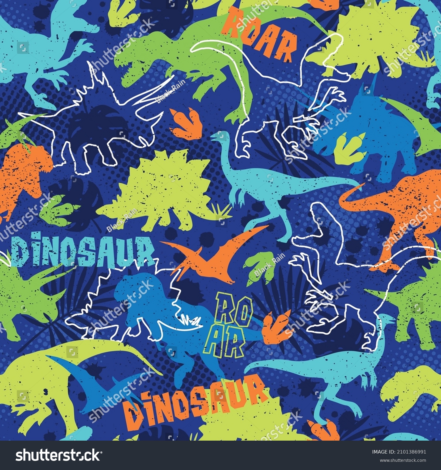 90s dinosaur pattern