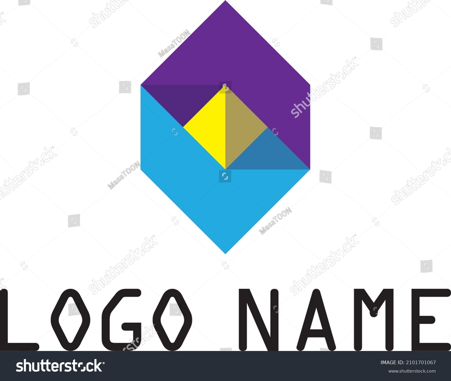 Conversion Arrow Prism Shape Logo Represents Stock Vector (Royalty Free ...